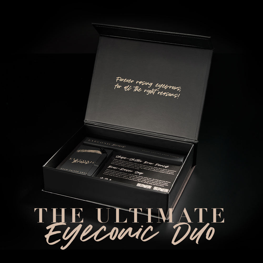 The Ultimate Eyeconic Duo (Save $10) Includes: Shape-Shifter Brow Pencil + Brow Raiser Soap